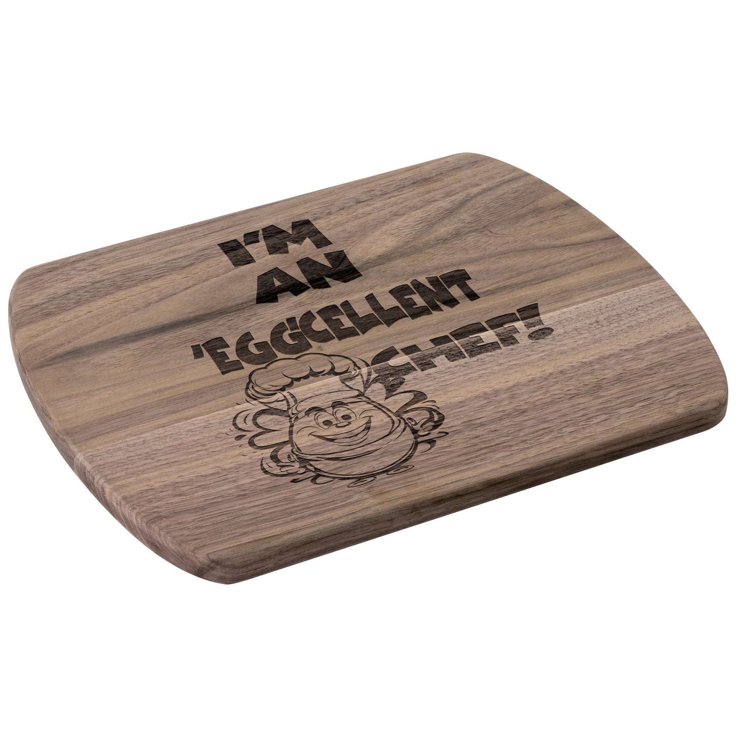 Funny Hardwood Oval Cutting Board - Eggcelent