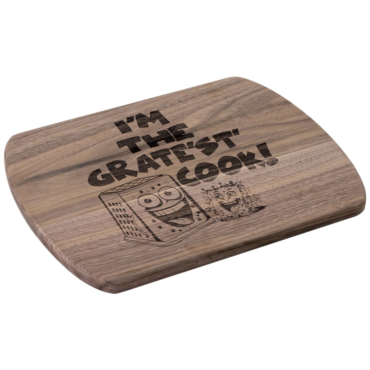 Funny Hardwood Oval Cutting Board - Gratest Cook