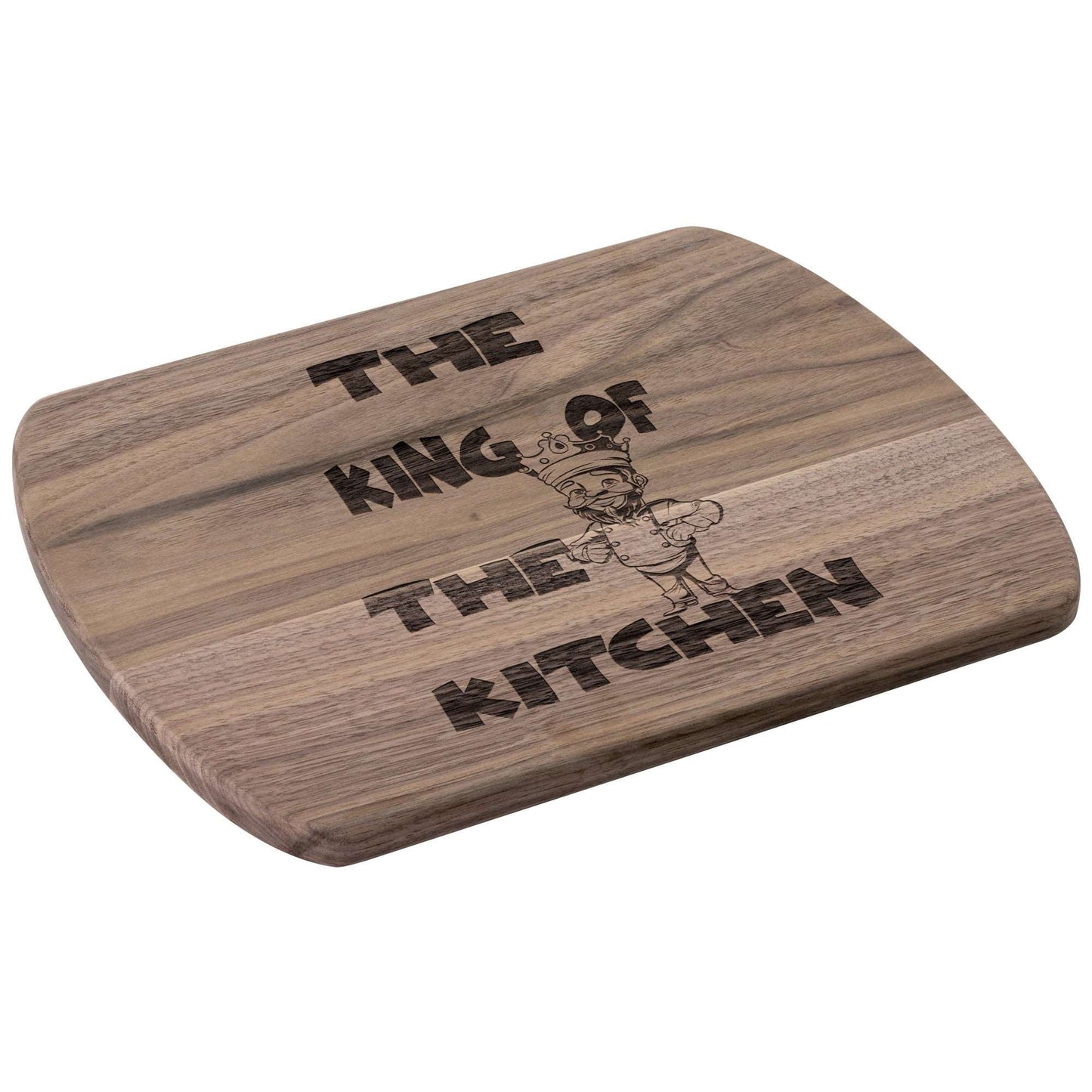 Funny Hardwood Oval Cutting Board - King of Kitchen