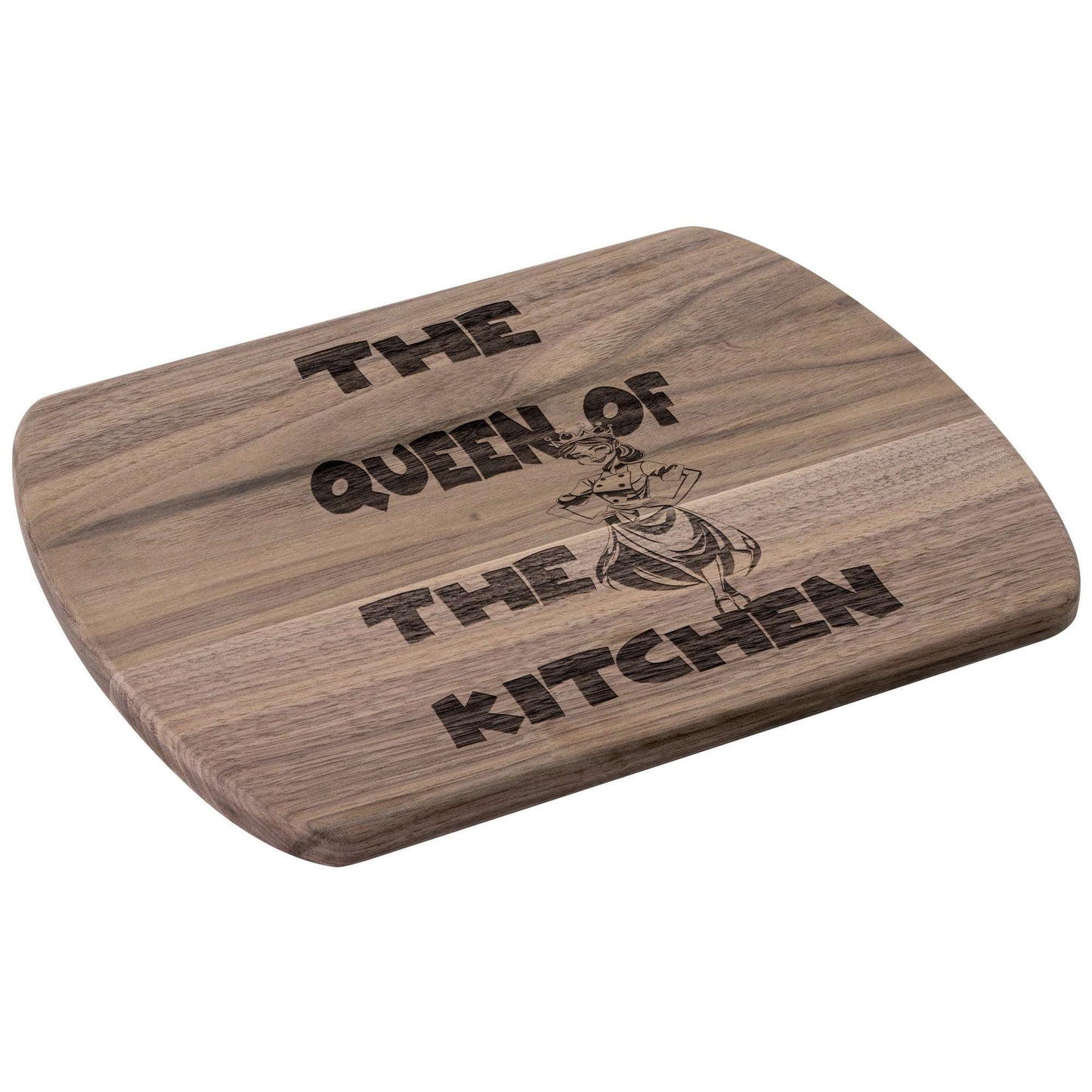 Funny Hardwood Oval Cutting Board - Queen of Kitchen