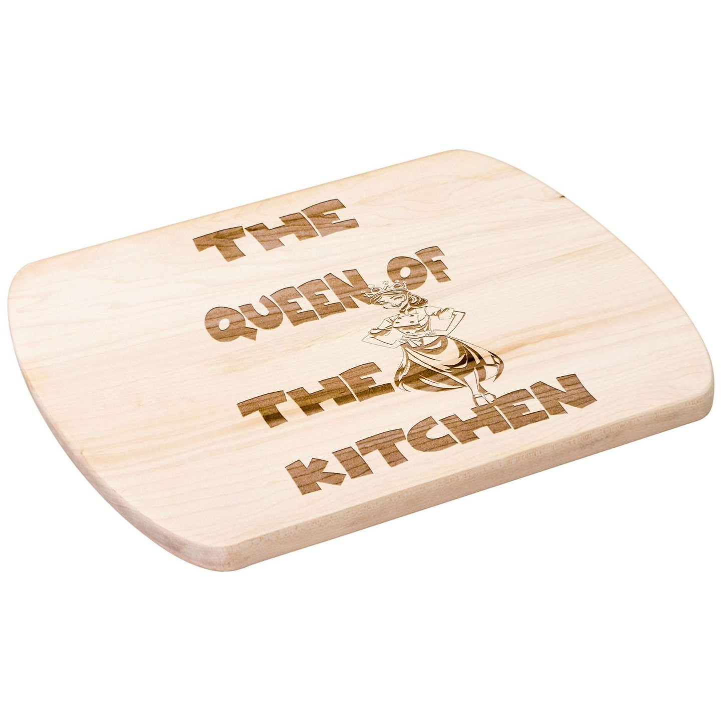 Funny Hardwood Oval Cutting Board - Queen of Kitchen