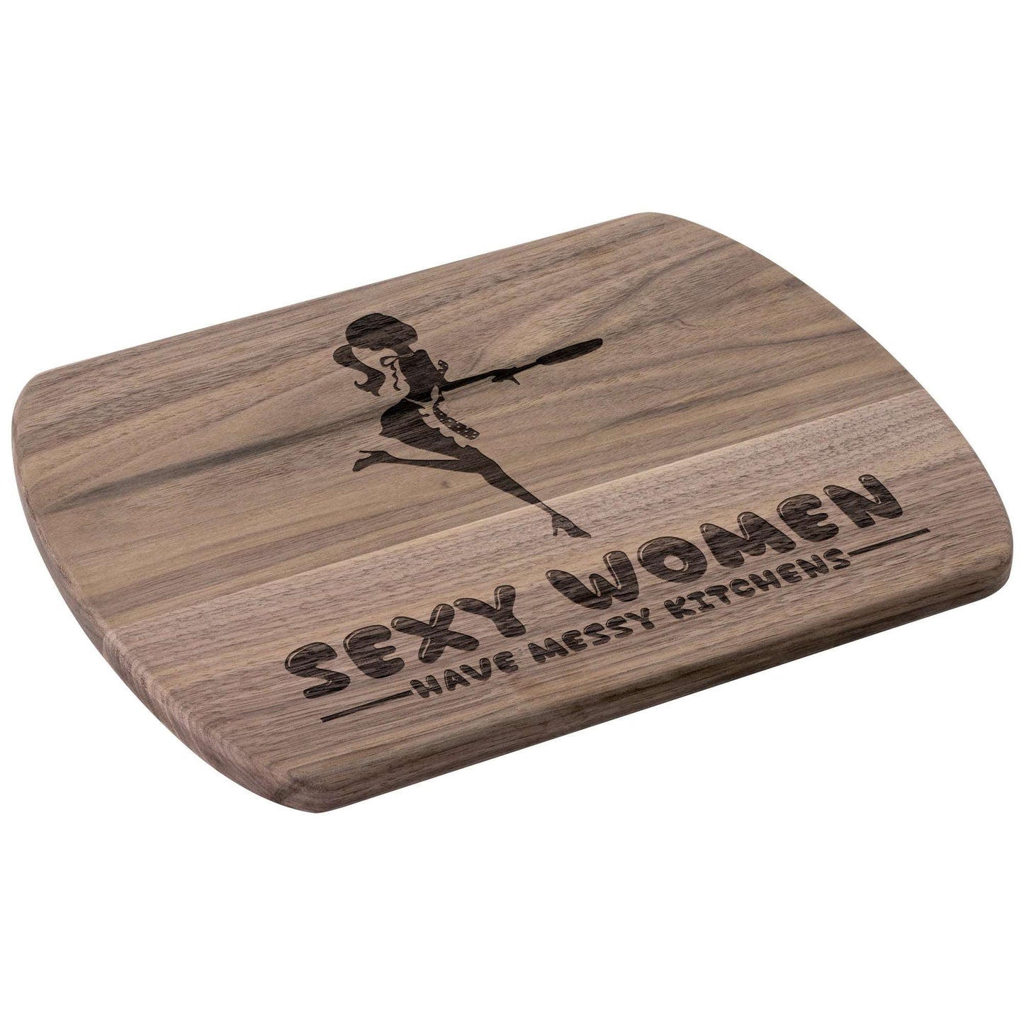 Funny Hardwood Oval Cutting Board - Sexy Women
