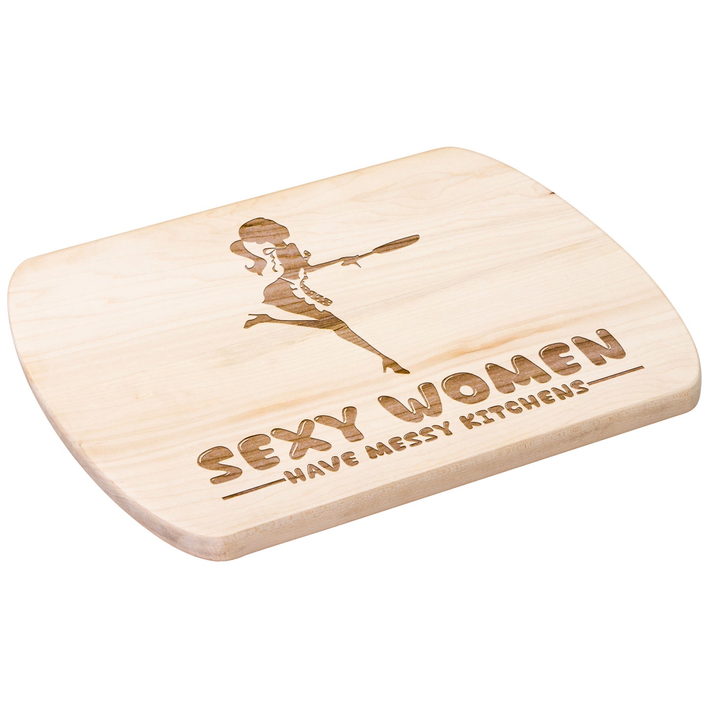 Funny Hardwood Oval Cutting Board - Sexy Women