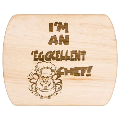 Funny Hardwood Oval Cutting Board - Eggcelent