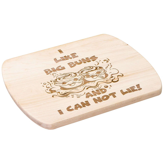 Funny Hardwood Oval Cutting Board - I Like Big Buns