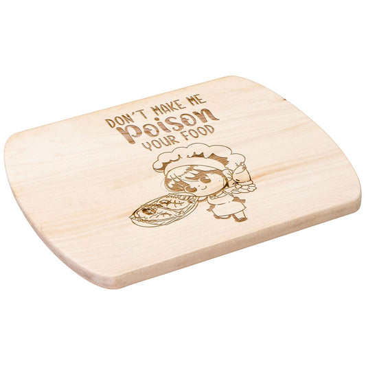 Funny Hardwood Oval Cutting Board - Poison Food