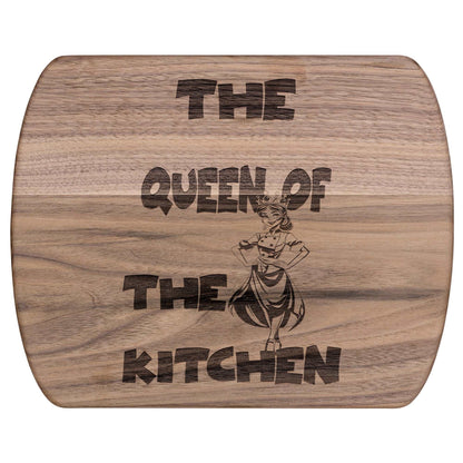 Funny Hardwood Oval Cutting Board - Queen of Kitchen