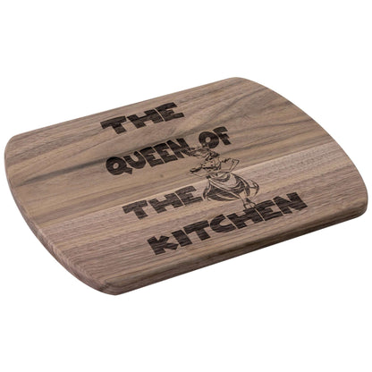 Funny Hardwood Oval Cutting Board - Queen of Kitchen