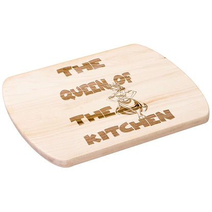 Funny Hardwood Oval Cutting Board - Queen of Kitchen