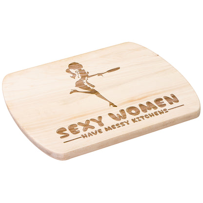Funny Hardwood Oval Cutting Board - Sexy Women
