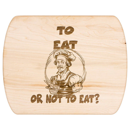 Funny Hardwood Oval Cutting Board - Shakespear