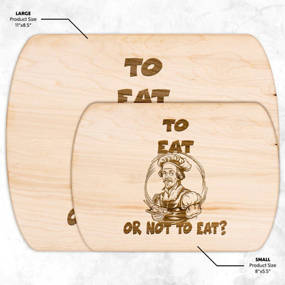 Funny Hardwood Oval Cutting Board - Shakespear
