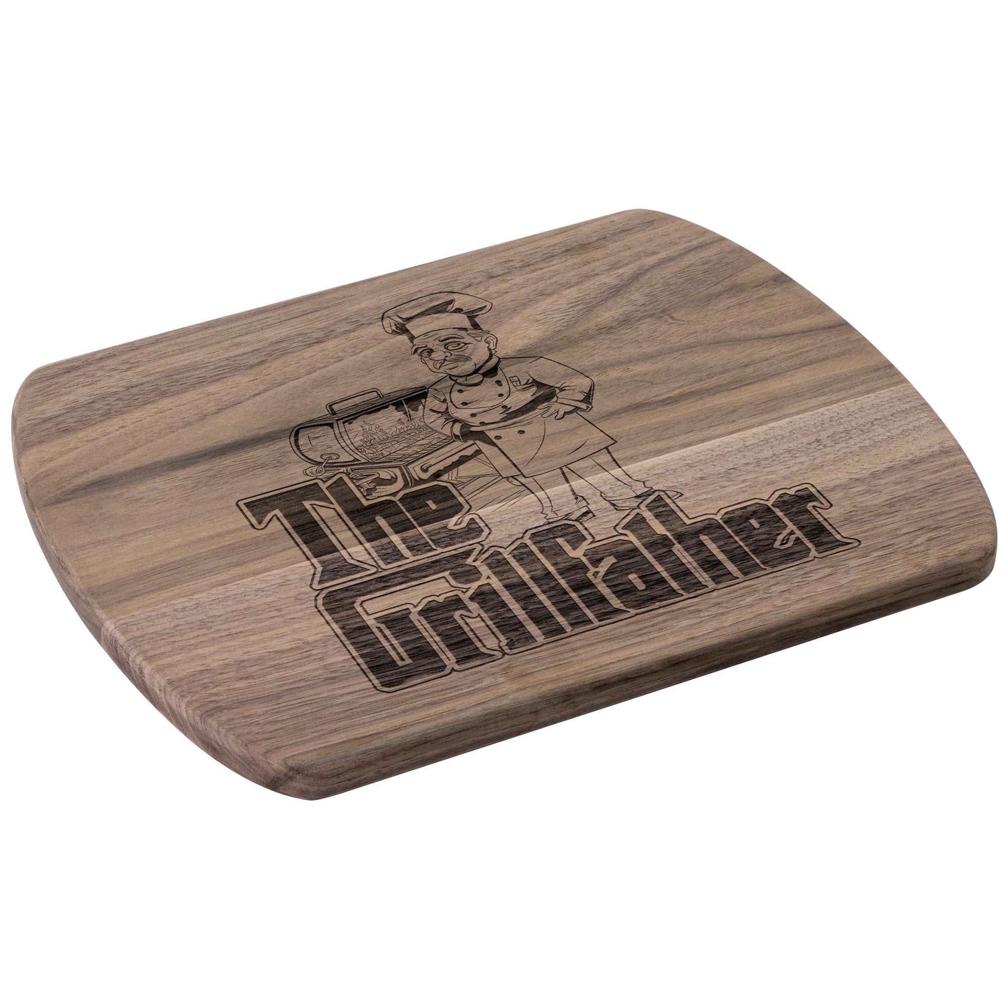 Funny Hardwood Oval Cutting Board - The Grillfather