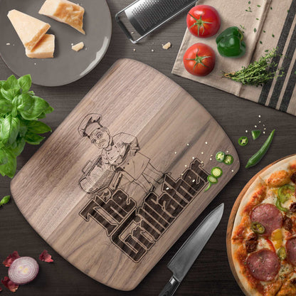 Funny Hardwood Oval Cutting Board - The Grillfather