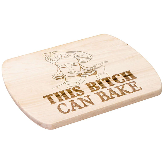 Funny Hardwood Oval Cutting Board - This Bitch