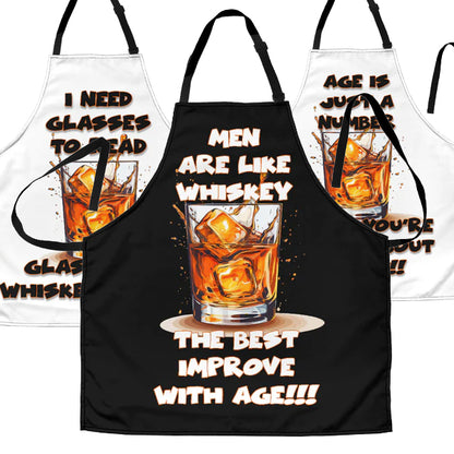 Whiskey Themed Funny Aprons Universal Fit