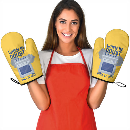 When in doubt Funny Oven Mitts