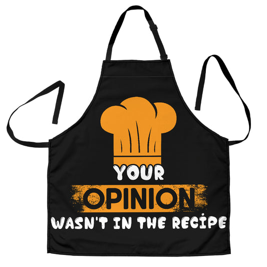 Opinion Recipe Funny Apron Universal Fit