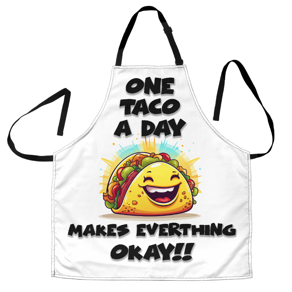 Taco Okay Funny Apron Universal Fit