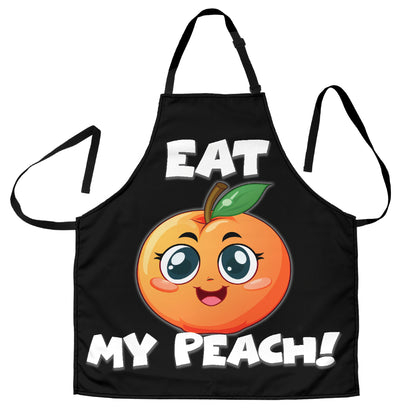 Eat Peach Funny Apron Universal Fit