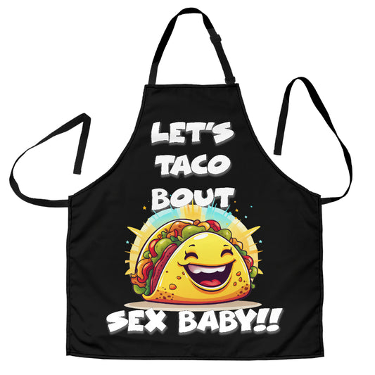 Taco Sex Black Funny Apron Universal Fit