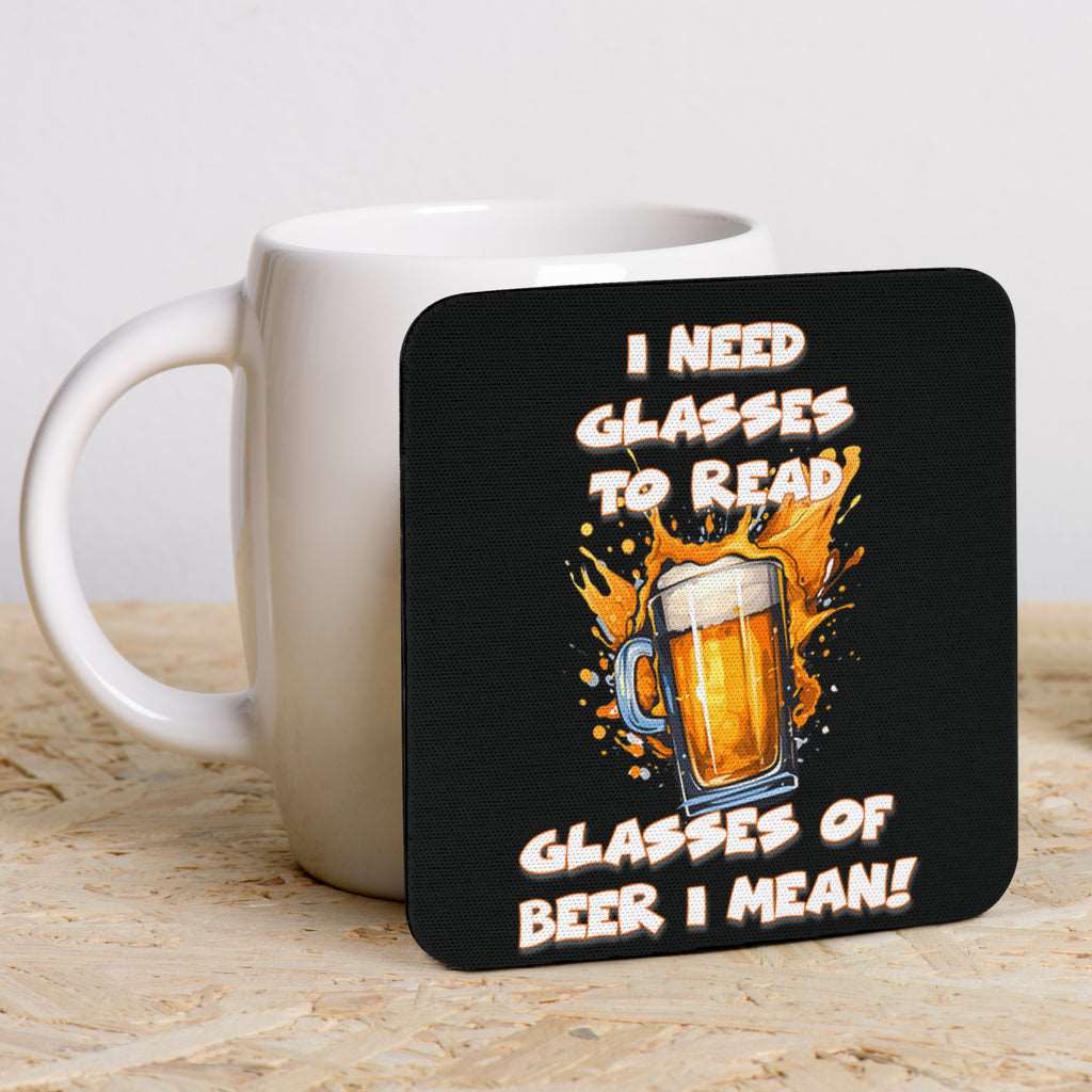 Beer Themed Funny Coasters (Pack of 6)