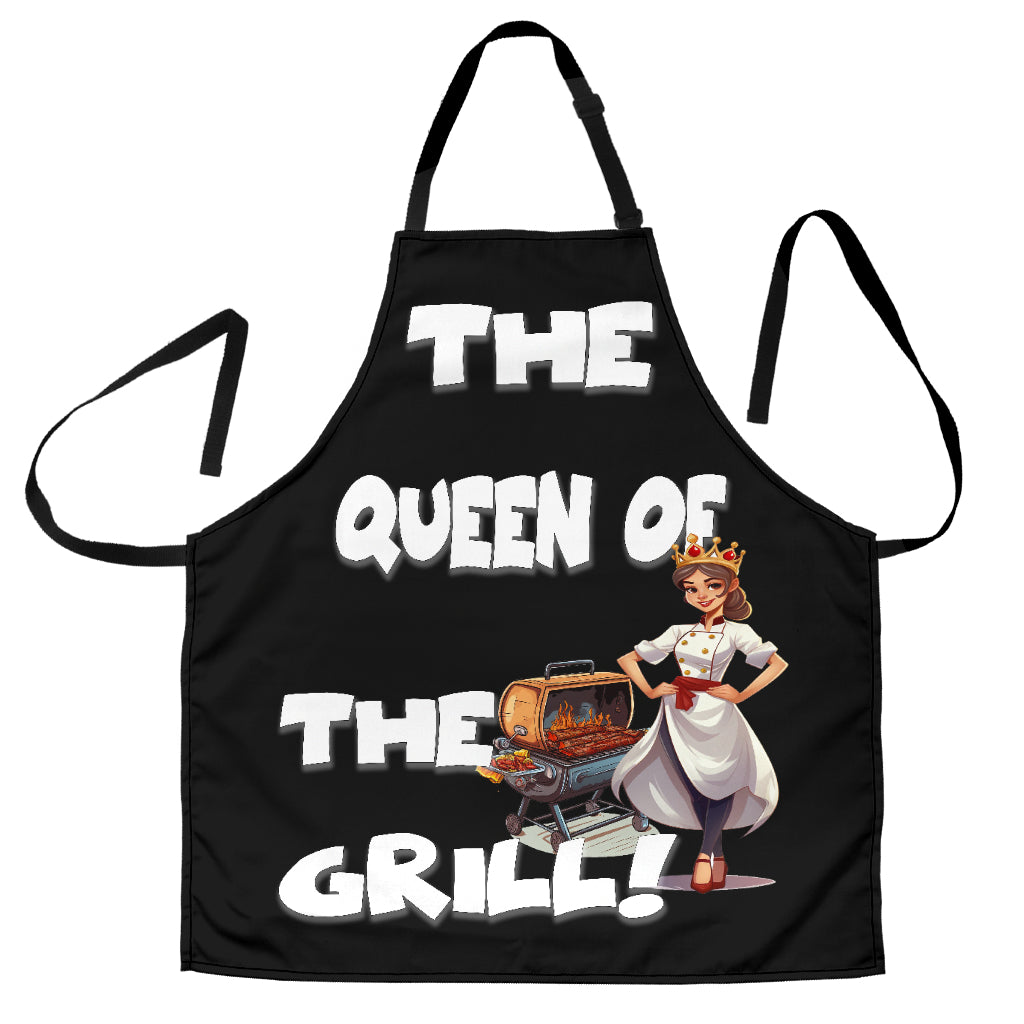 Queen of Grill Funny Apron Universal Fit