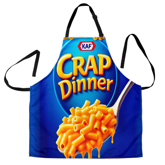 Crap Dinner Funny Apron Universal Fit