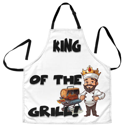 Tablier amusant King of The Grill, ajustement universel