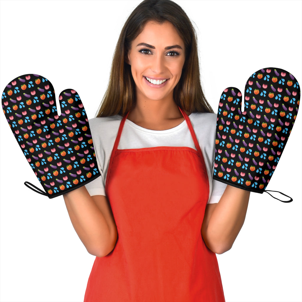 Sex Emoji Funny Oven Mitts