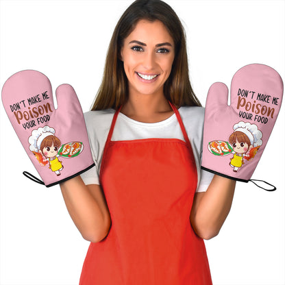 Poison Food Funny Oven Mitts