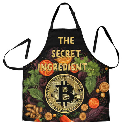 Bitcoin Ingredient Funny Apron Universal Fit