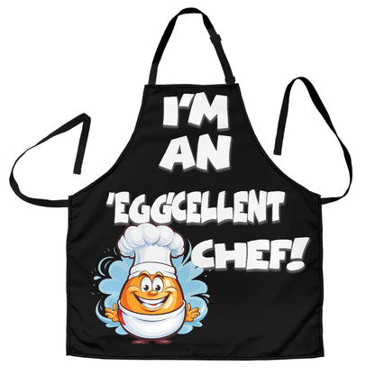 Tablier drôle Egg Chef, ajustement universel