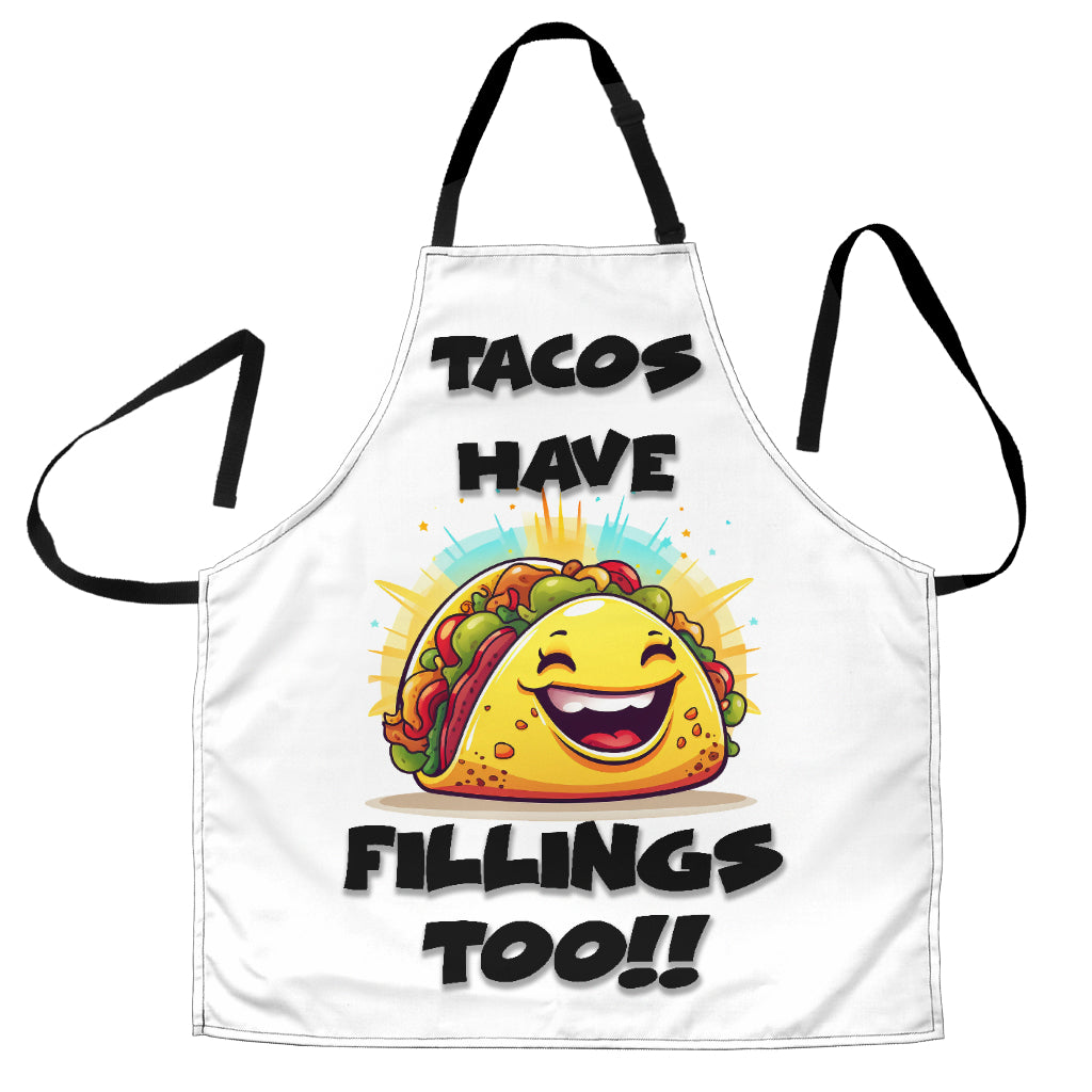 Tablier amusant Tacos Fillings, ajustement universel