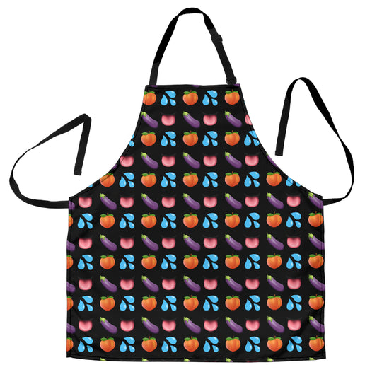 Sex Emoji Funny Apron Universal Fit