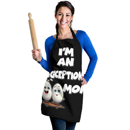 Egg Mom Funny Apron Universal Fit