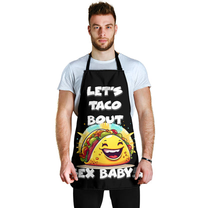 Tablier drôle noir Taco Sex, ajustement universel