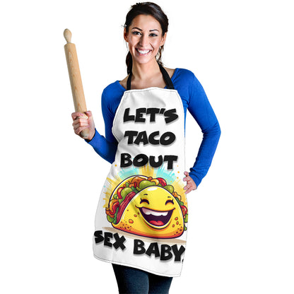 Taco Sex Black Funny Apron Universal Fit