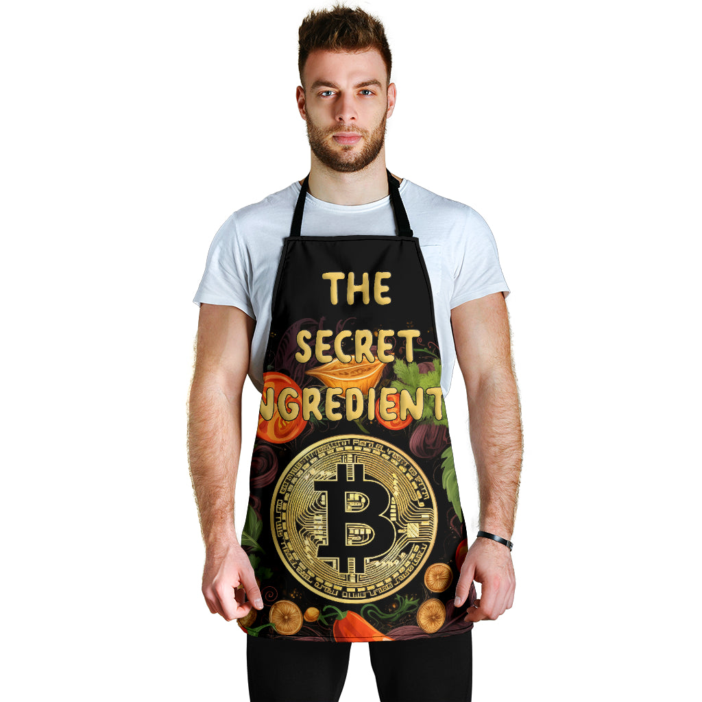 Bitcoin Ingredient Funny Apron Universal Fit