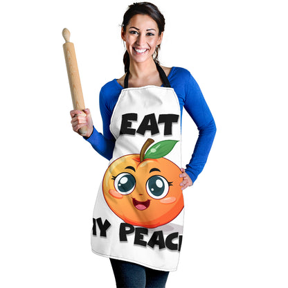 Eat Peach Funny Apron Universal Fit