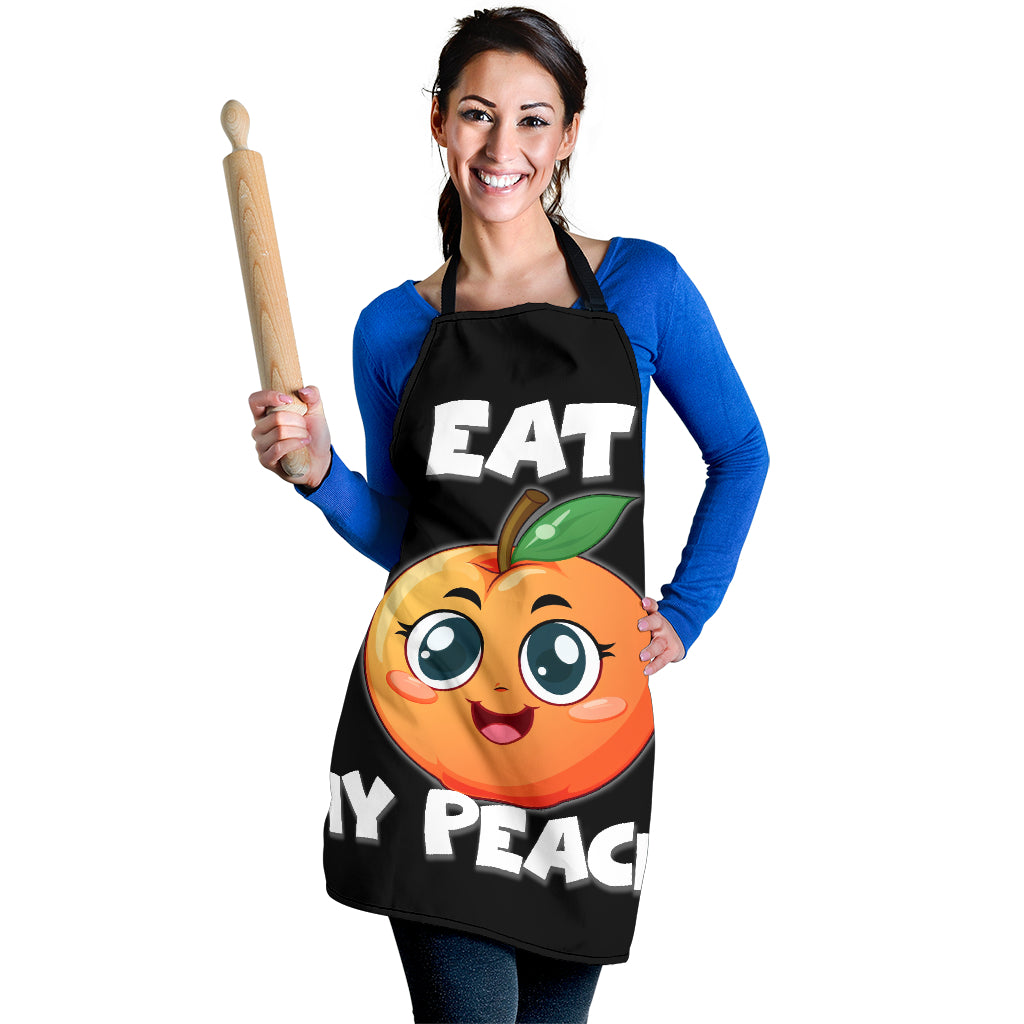 Eat Peach Funny Apron Universal Fit