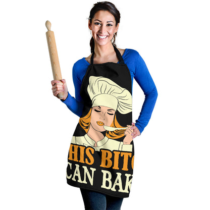 Bitch Bake Funny Apron Universal Fit