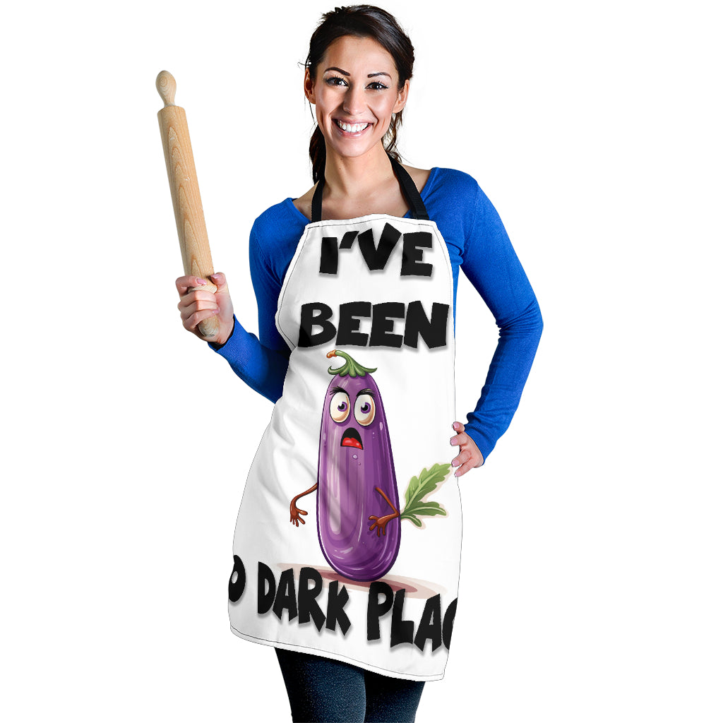 Dark Places Funny Apron Universal Fit