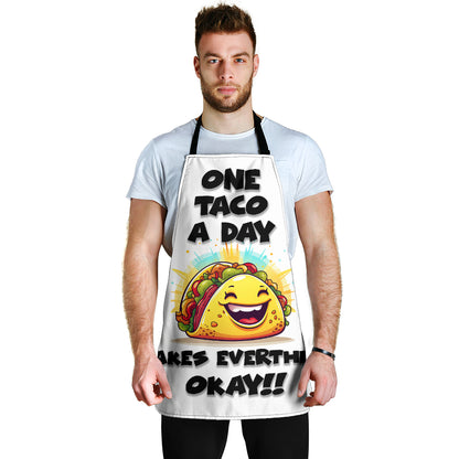 Taco Okay Funny Apron Universal Fit