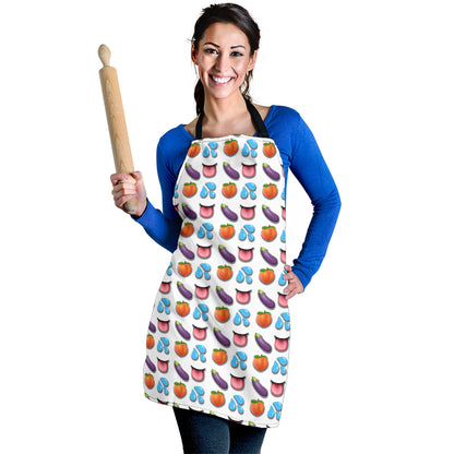 Sex Emoji Funny Apron Universal Fit