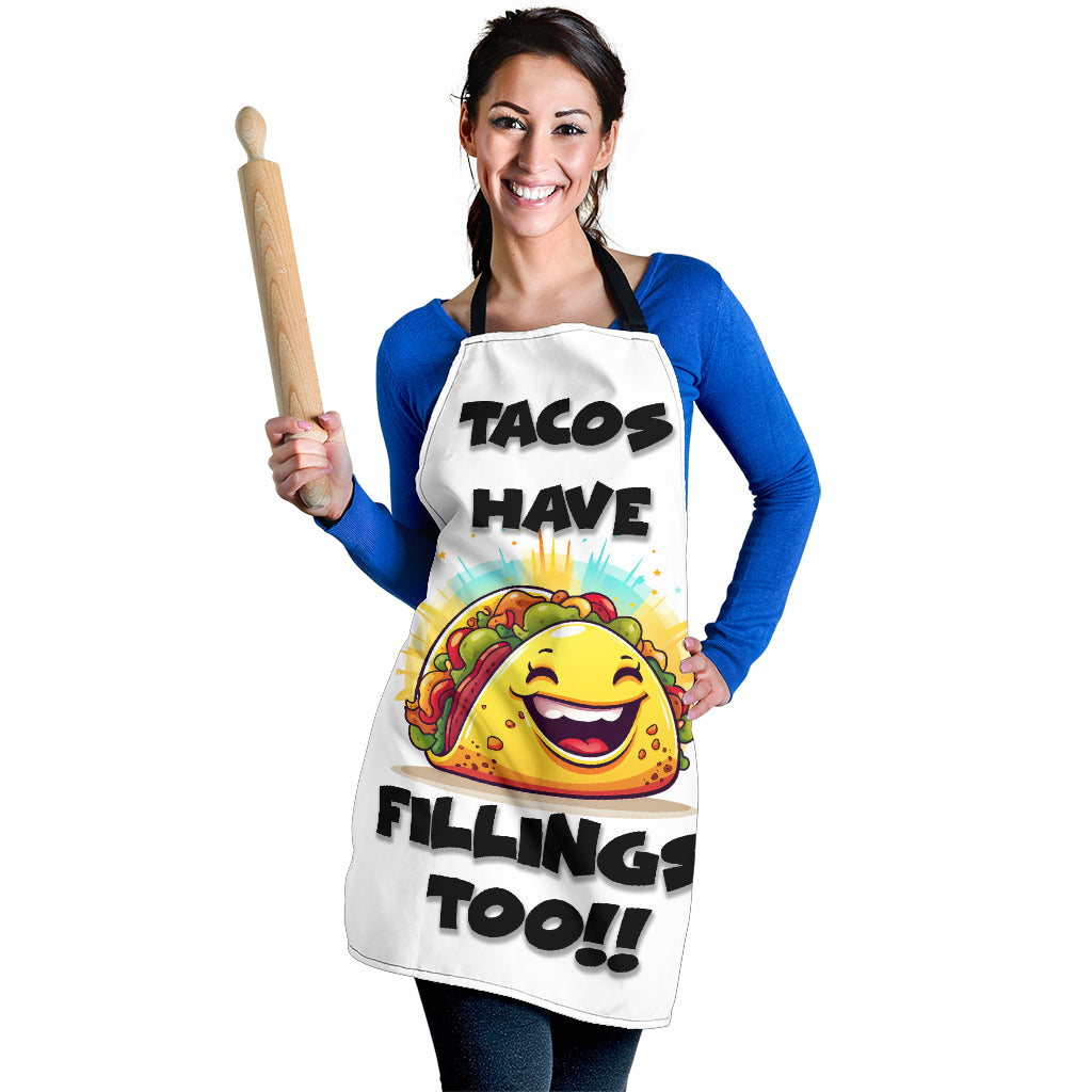 Tacos Fillings Funny Apron Universal Fit