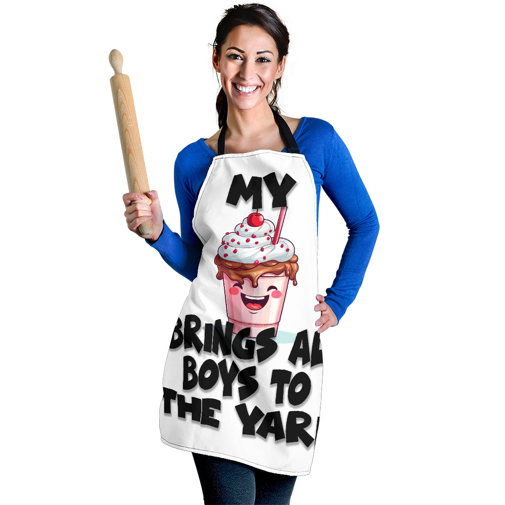 Milkshake Funny Apron Universal Fit