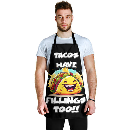 Tablier amusant Tacos Fillings, ajustement universel