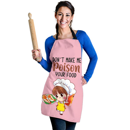 Poison your food Funny Apron Universal Fit