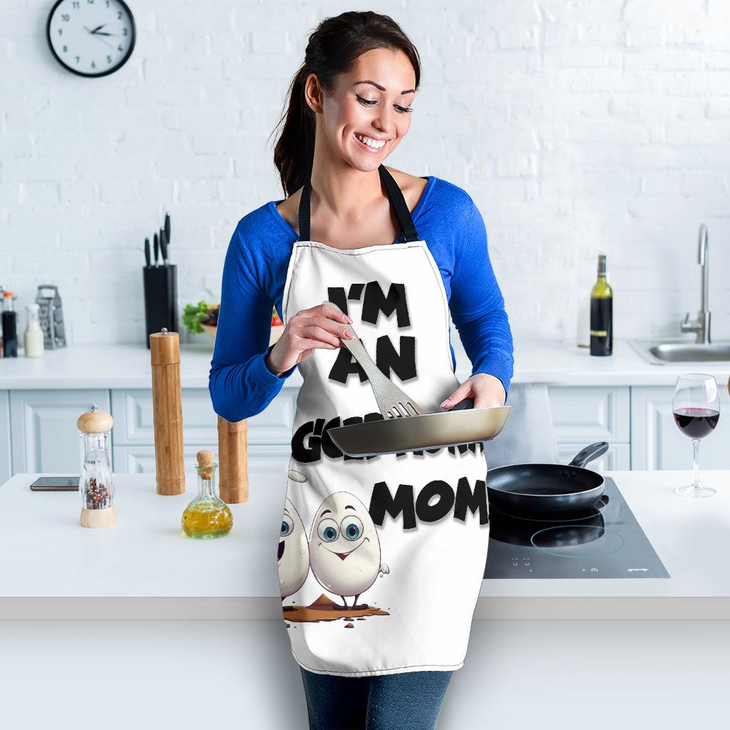 Egg Mom Funny Apron Universal Fit